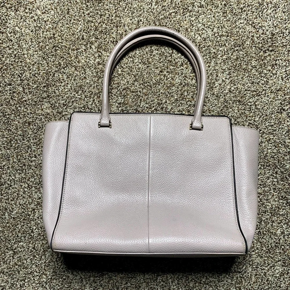 Kate Spade Leather Tan Beige Double Strap Chester Street Allyn Satchel Handbag